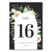 Ivory Bloom | Waterverf Floral Wedding Kaart (Voorkant)