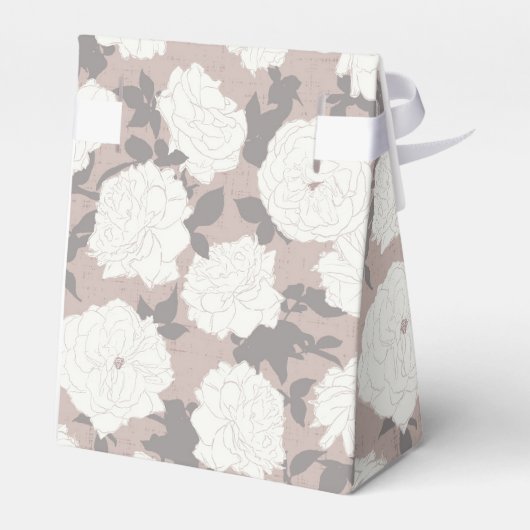 Ivory Blooms, tropische Romance Bedankdoosjes (Achterkant)