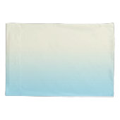 Ivory Blue Ombre gradiënt Kussensloop (Achterkant-Links)