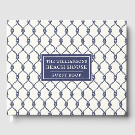 Ivory Blue Rope Fishnet Airbnb Beach House Gastenboek