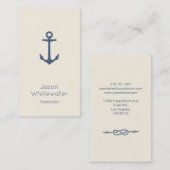 Ivory Blue, Visitekaartje met schrijfstijl (Voorkant / Achterkant)