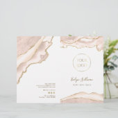 Ivory Blush Agaat Service Menu Brochure (Staand voorkant)