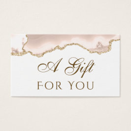 Ivory Blush Agate Gift Kaart