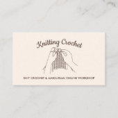 Ivory Blush Handmade Hobby Amigurumi Crochet Knit Visitekaartje (Voorkant)
