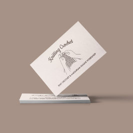 Ivory Blush Handmade Hobby Amigurumi Crochet Knit Visitekaartje