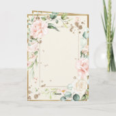 Ivory Blush Waterverf Romantic Floral Wedding (Achterkant)