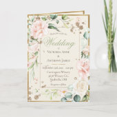 Ivory Blush Waterverf Romantic Floral Wedding (Voorkant)