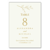 Ivory Botanical Christian Wedding    Kaart (Voorkant)