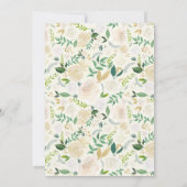 Ivory Botanical Floral String Lights Vrijgezellenf Kaart (Achterkant)