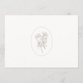 Ivory | Botanisch Trouwweekend Tijdschema Kaart (Achterkant)