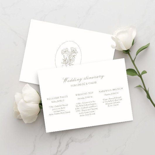 Ivory | Botanisch Trouwweekend Tijdschema Kaart