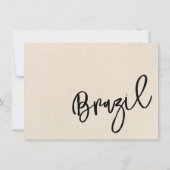 Ivory Brazil Paspoort Bedankkaart (Achterkant)