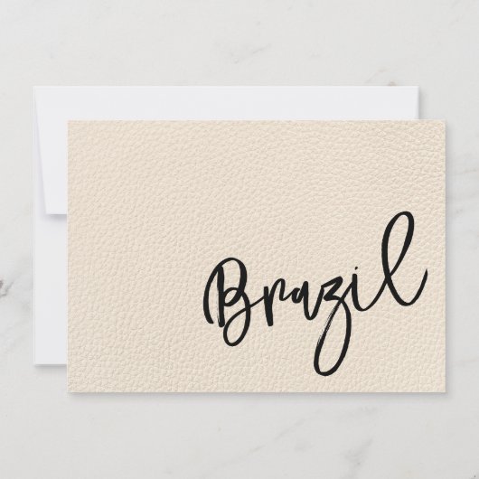 Ivory Brazil Paspoort Bedankkaart (Achterkant)