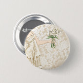 Ivory Bride Ronde Button 5,7 Cm (Voorkant /achterkant)