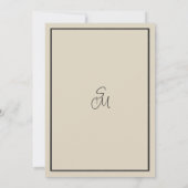 Ivory brown black wildflower winter Table Numbers  Kaart (Achterkant)