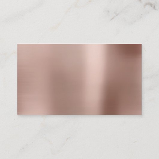 Ivory Brush Parly Copper Steel Silver Glitter VIP Visitekaartje (Achterkant)