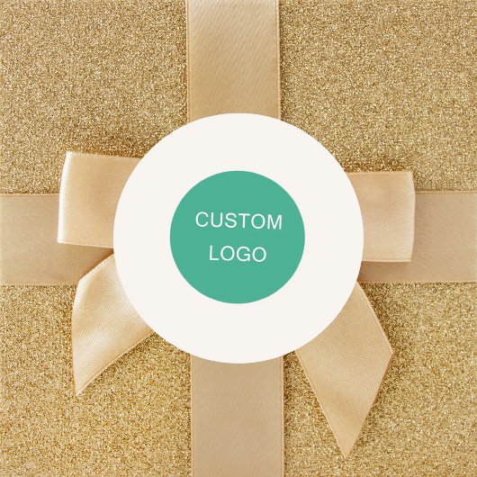 Ivory business company logo ronde sticker