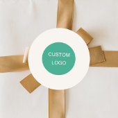 Ivory business company logo ronde sticker