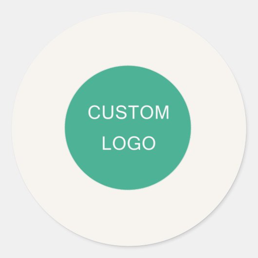 Ivory business company logo ronde sticker (Voorkant)