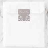 Ivory Butterfly Floral Dank u Stickers (Tas)