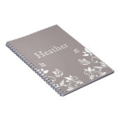 Ivory Butterfly Floral Notitieboek (Rechterzijde)