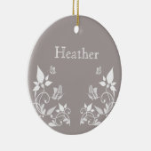 Ivory Butterfly Floral Ornament (Rechts)