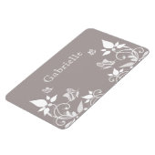 Ivory Butterfly Floral Premium Magnet Magneet (Linkerzijde)