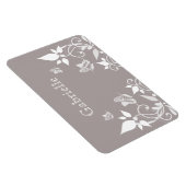 Ivory Butterfly Floral Premium Magnet Magneet (Rechterzijde)