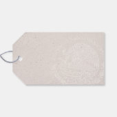 Ivory Cancun trouwfoto Cadeaulabel (Achterkant Horizontaal)