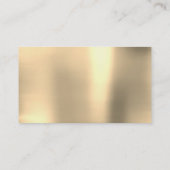Ivory Champaign Gold Diamond Stripes VIP Visitekaartje (Achterkant)