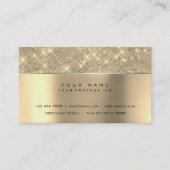 Ivory Champaign Gold Diamond Stripes VIP Visitekaartje (Voorkant)