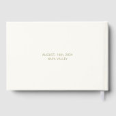 Ivory | Chic Blush Rose Wedding Gastenboek (Achterkant)