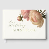 Ivory | Chic Blush Rose Wedding Gastenboek (Voorkant)