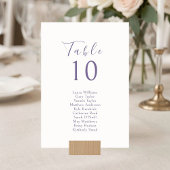 Ivory | Chic Lavendel Trouw Stoelen & Tafelkaart Kaart