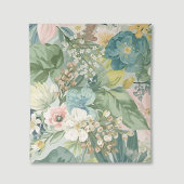 Ivory | Chic Monogram Bloem Bruiloft  Plaatskaartje