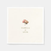 Ivory | Chic Rose Wedding  Servet (Voorkant)