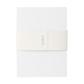 Ivory | Chic Rose Wedding Uitnodigingen Wikkel (Achterkant Voorbeeld)