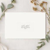 Ivory | Chic Simple Clean Wedding Address Etiket