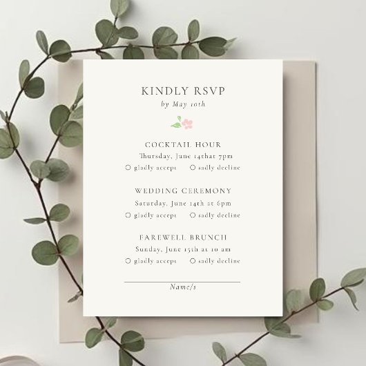 Ivory | Chic Trouw RSVP-reactiekaart RSVP Kaartje