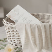 Ivory | Chic Watercolor Bloem Bruiloftsprogramma Programmakaart