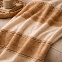Ivory Clay Weave Fleece Blanket