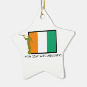 IVORY COAST ABIDJAN MISSIE LDS CTR KERAMISCH ORNAMENT (Links)