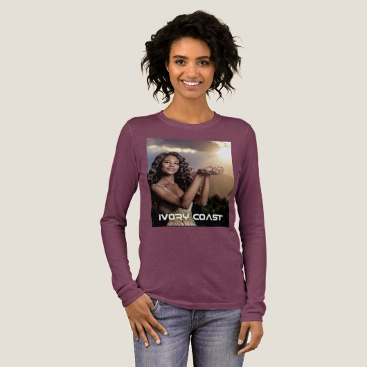 IVORY COAST - COCOA Tri-Blend SHIRT (Voorkant)