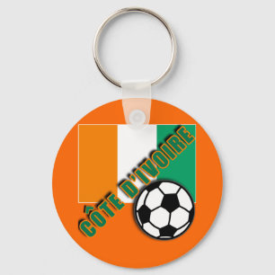 IVORY COAST COTE D'IVOIRE Soccer Fan Tshirts Sleutelhanger