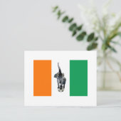 Ivory Coast Cote D'Ivore Soccer Flag Briefkaart (Staand voorkant)