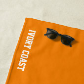 Ivory Coast Flag Splendid Patriotic Strandlaken (In situ)