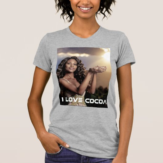 IVORY COAST - I LOVE COCOA T-SHIRT (Voorkant)