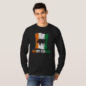 Ivory Coast Ivorian Ivory Coast Flag Rhinoceros Si T-shirt (Voorkant volledig)