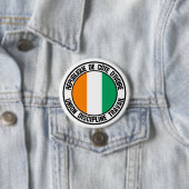 Ivory Coast Round Emblem Ronde Button 7,6 Cm (In situ)