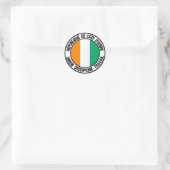 Ivory Coast Round Emblem Ronde Sticker (Tas)
